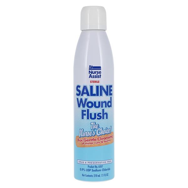 Saline Wound Flush 7oz Can 12/Case