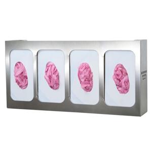 Stainless Steel Glove Box Holder Quad Ea