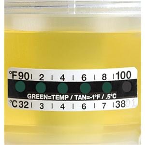 Thermometer Strip Liquid Crystal With 90-100F/32-38C Dual Graduat...