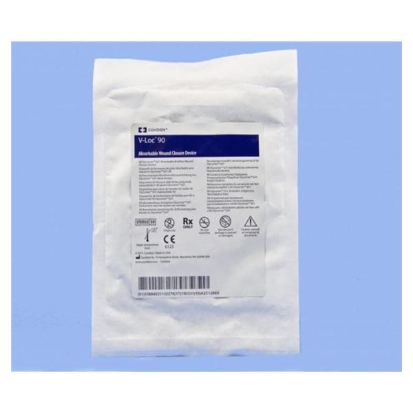 V-LOC 90 Wound Closure Device Suture Glycolide Barbed 3-0 23" Abs...