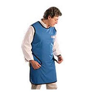 Easy Wrap X-Ray Apron Red Lightweight Lead 24x42" 0.5mm With Thyroid Collar Ea