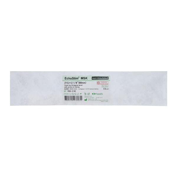 Needle Ultrasound Echo Block 21gx3-1/8" Sterile Ea