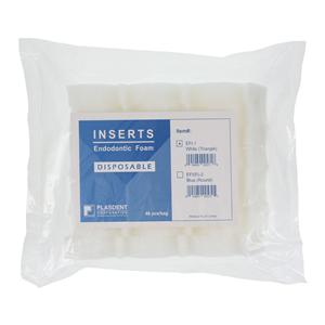 Henry Schein Foam Insert Endo White Triangle 48/Pk
