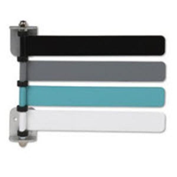 Exam Room Flag System Wall Mount Black/Gray/Turquoise/White Powde...