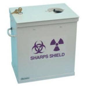 Sharps Shield 9.19x15-1/4x13.31" Steel/Lead For 039-387 Container...