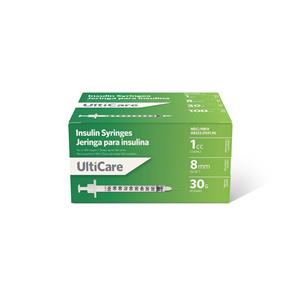 Syringe/Needle UltiCare Insulin 30g 5/16" 1mL Conventional Bevele...