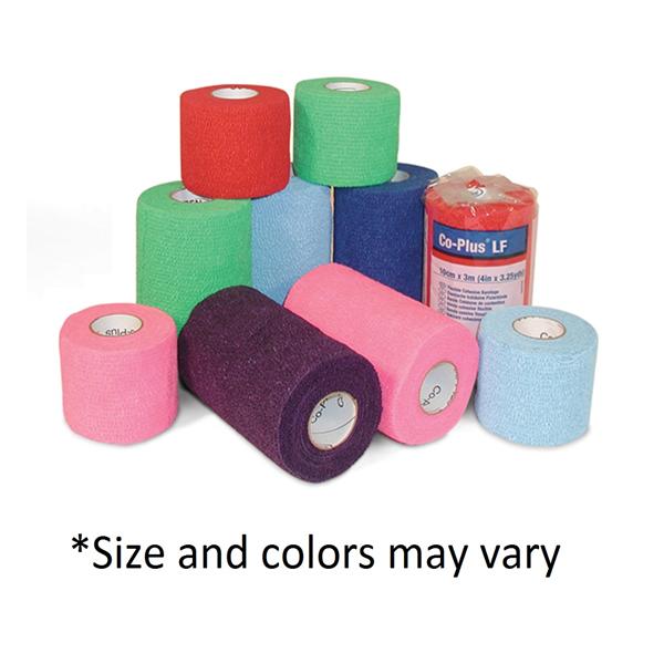 Co-Plus Bandage Elastic 3"x5yd Assorted 24/Ca