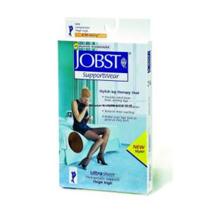 Jobst Ultrasheer SupportWear Compression Stocking Thigh High Large Classic Black