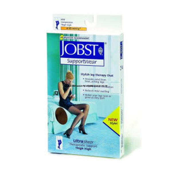 Jobst Ultrasheer SupportWear Compression Stocking Thigh High Large Classic Black