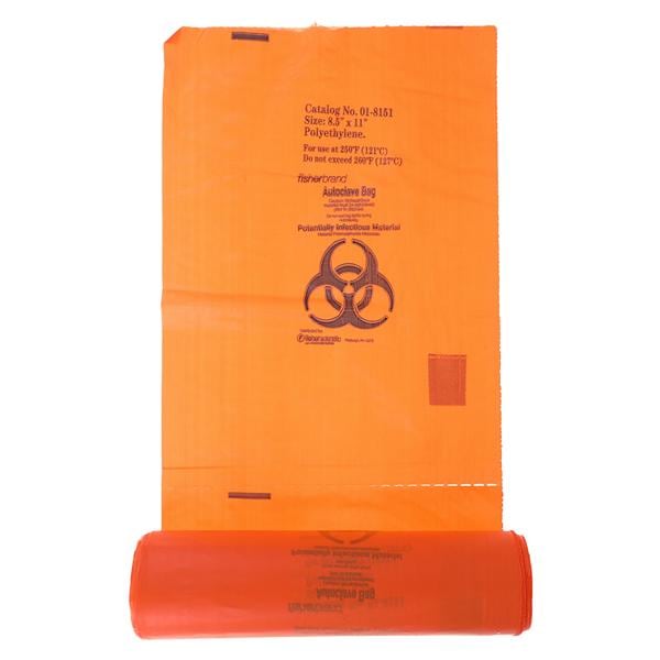Sterilization Bag 8.5 in x 11 in Orange 100/Package
