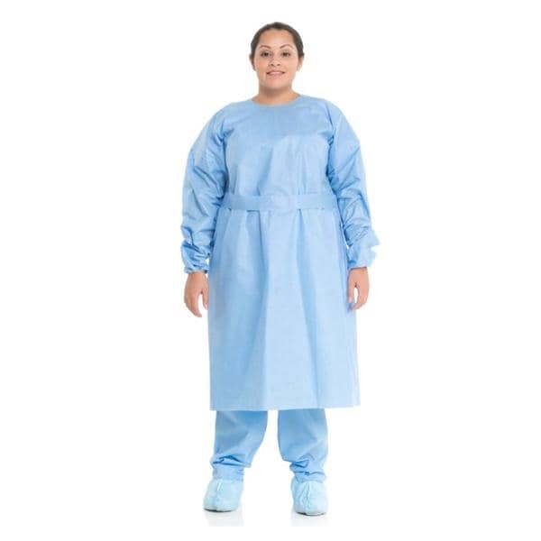 Isolation Gown Disposable AAMI Level 3 Medium Weight SMS Size Lar...