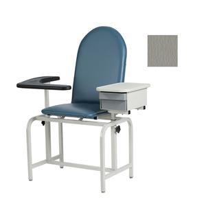 Blood Draw Chair Gray Steel 300lb Capacity Each