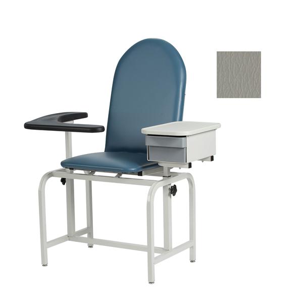 Blood Draw Chair Gray Steel 300lb Capacity Each