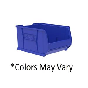 Super-Size AkroBins Storage Bin Blue Plastic With Label Holder 23...