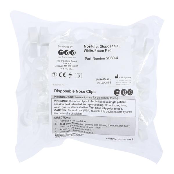 Nose Clip For Easy One Spirometer 25/Bag