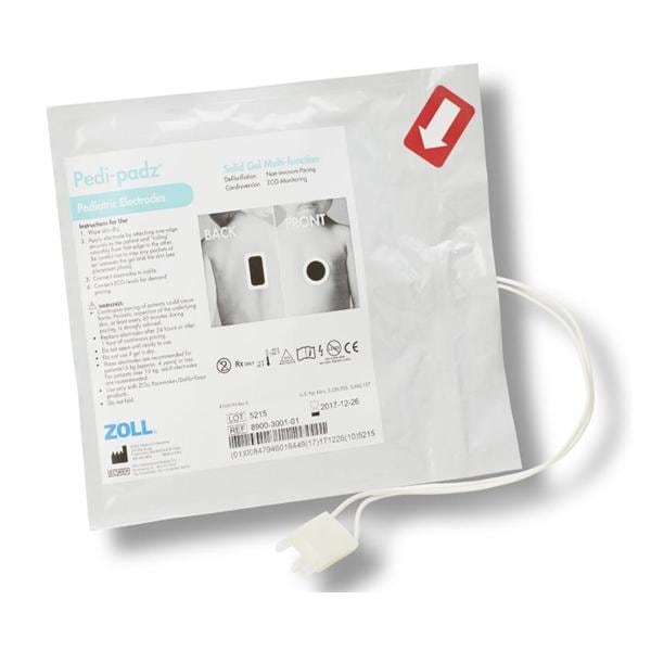 Pedi-Padz AED Electrode Pad Pediatric New Solid Polymer Hydrogel...