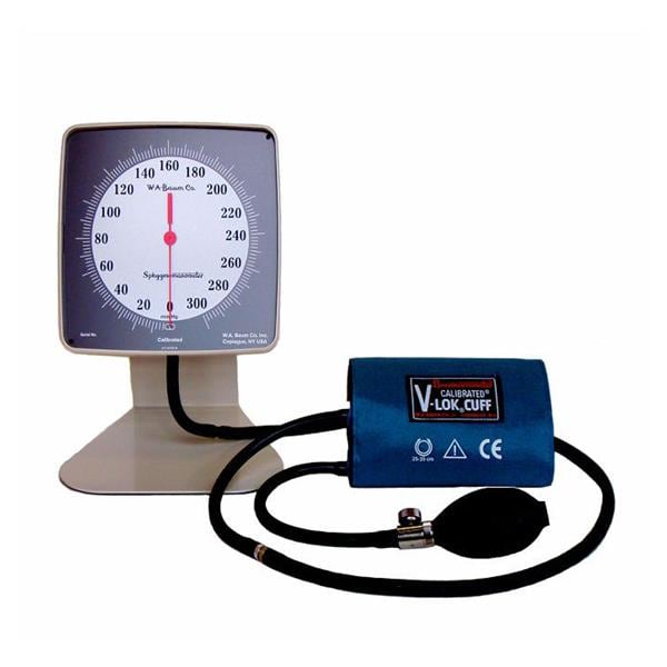 Baumanometer Aneroid Sphygmomanometer Navy Blue/Gray Latex Arm Di...
