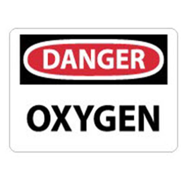 Sign Oxygen Plastic 10"x14" Ea Each