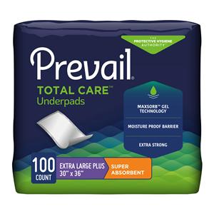Prevail Total Care Incontinence Underpad Unisex 30x36" Large Poly...