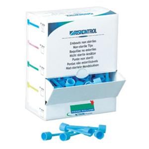 Riskontrol Air / Water Syringe Tip Blue Disposable 250/Package