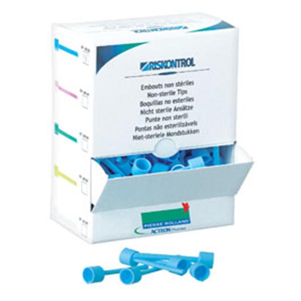 Riskontrol Air / Water Syringe Tip Blue Disposable 250/Package