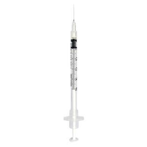 Needle/Syringe 1mL 26g 3/8" InviroSnap Safety Bold Scale Markings...