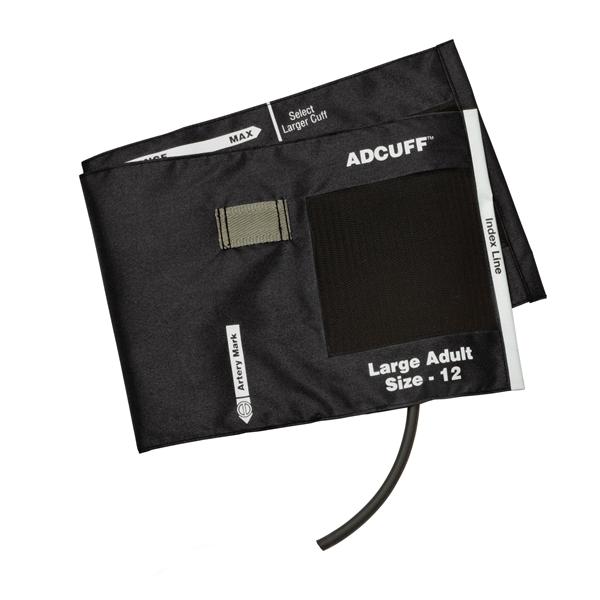 Diagnostix Adcuff BP Cuff & Bladder Sz 12 Blk LF f/ Plm Sty Anrd Insts Ea