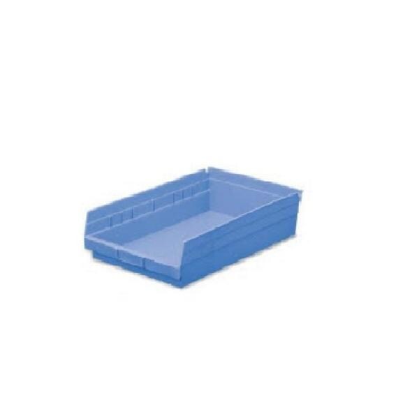 Bin Shelf Polypropylene Blue Ea Each