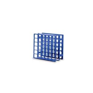 Half Rack Acetal Resin 4-1/4x4-1/4x2-1/4" Mini 36 Tubes Blue Reus...