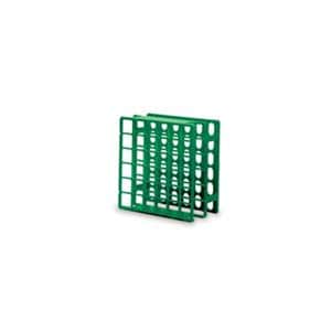 Mini Half Rack Acetal Resin 5x5x2-1/2" 17mm 36 Place Green Each
