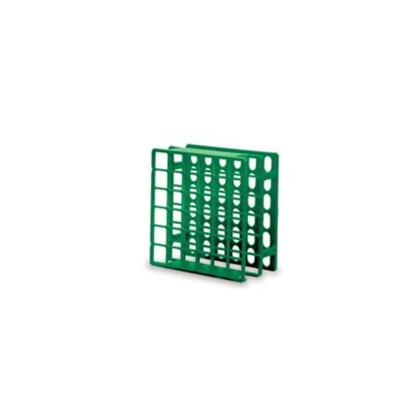 Mini Half Rack Acetal Resin 5x5x2-1/2" 17mm 36 Place Green Each