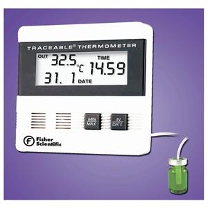 Traceable Date Thermometer ABS Plastic -40 to 80°C 3-1/2x3-1/2x0....