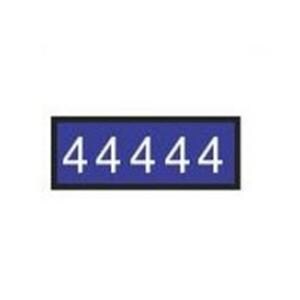 ColorTrack Instrument ID Tape White Numbers/Violet 8-1/2x11" Disposable Ea