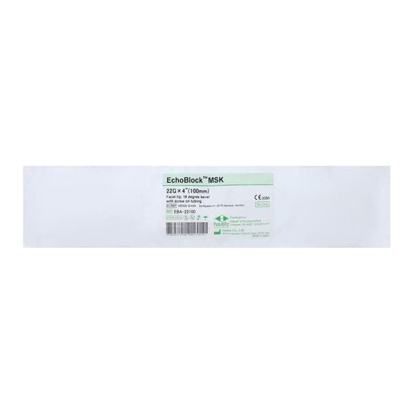 Echo Block Ultrasound Needle 22g 4" Sterile
