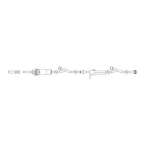 MPS IV Extension Set 2 Y-Injection Sites 20 Drops/mL 100" Male Lu...