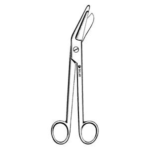Esmarch Bruns Plaster Scissors Angled 8" Stainless Steel Non-Sterile Reusable Ea