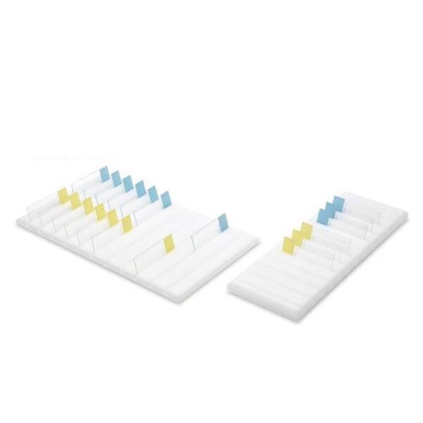 Microscope Slide Storage Holder White 22 Position 11-3/4x7x1" Pol...