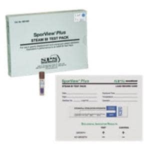Sporview Plus Biological Indicator Steam Test Pack 24 Hour 25/Cas...