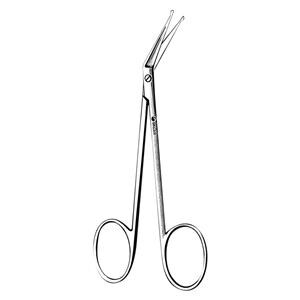 Iris Scissors Angled 4-1/4" Stainless Steel Non-Sterile Reusable...