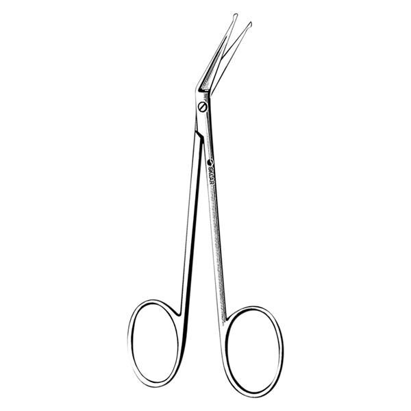 Iris Scissors Angled 4-1/4" Stainless Steel Non-Sterile Reusable...