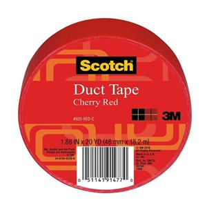 Scotch Colored Duct Tape 1 7/8 in x 20 Yd Red Each