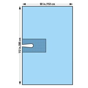 KC100 112x60" Sterile Surgical Drape Fenestrated