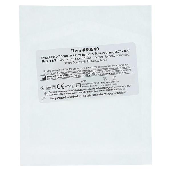 Cover Probe Sheathes 2.2 in x 8 in x 8 in 3x25/Ca