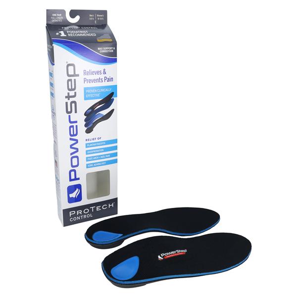 Powerstep ProTech Control Insole Blue/Gray Full Length Men 8-8.5 / Women 10-10.5
