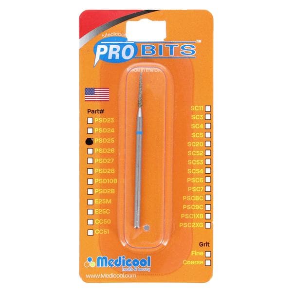 PBS Diamond Bur 3/32" Small Taper Each