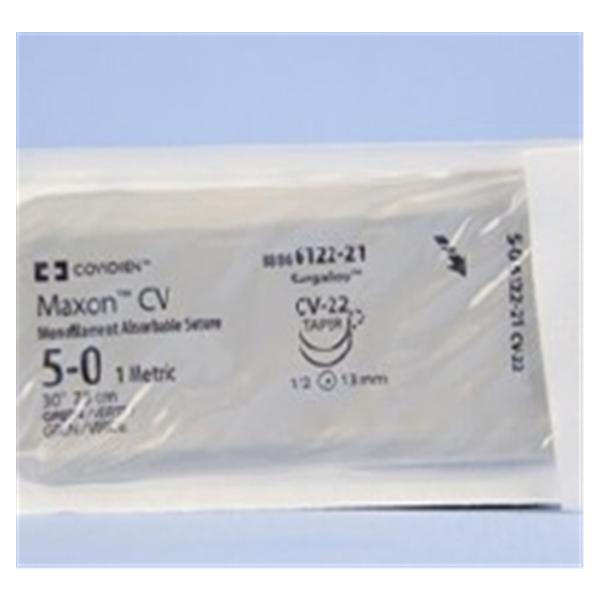 Maxon Suture 5-0 30" Polyglyconate Copolymer Monofilament CV-22 Green 36/Ca