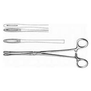 Fletcher Sponge Forcep Straight 9-1/2" Stainless Steel Ea