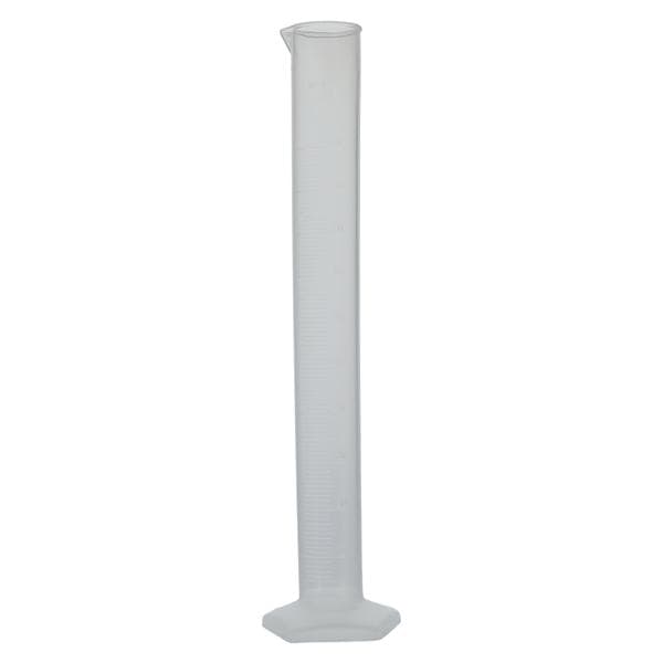 Graduated Cylinder Polypropylene Pour Spout Clear 100mL With Mold...