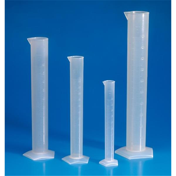 Graduated Cylinder Polypropylene Clear 500mL Ea