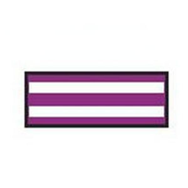 ColorTrack Instrument ID Tape White/Plum Stripe 8-1/2x11" Disposa...